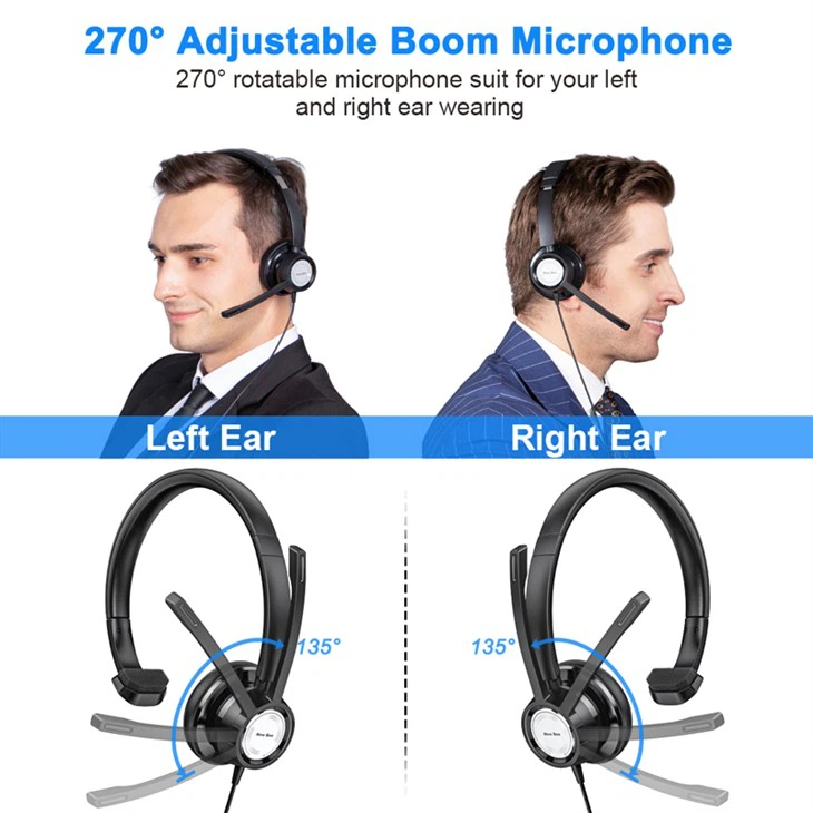 call centre headset with microphone