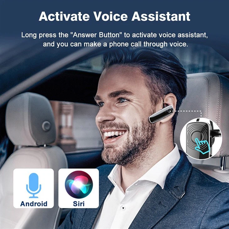 Single Ear Bluetooth Headset For Calls